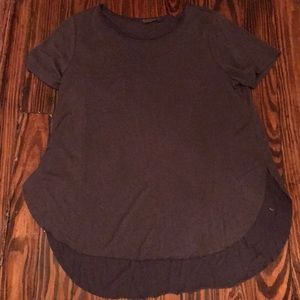 Navy long flowy pocket tee